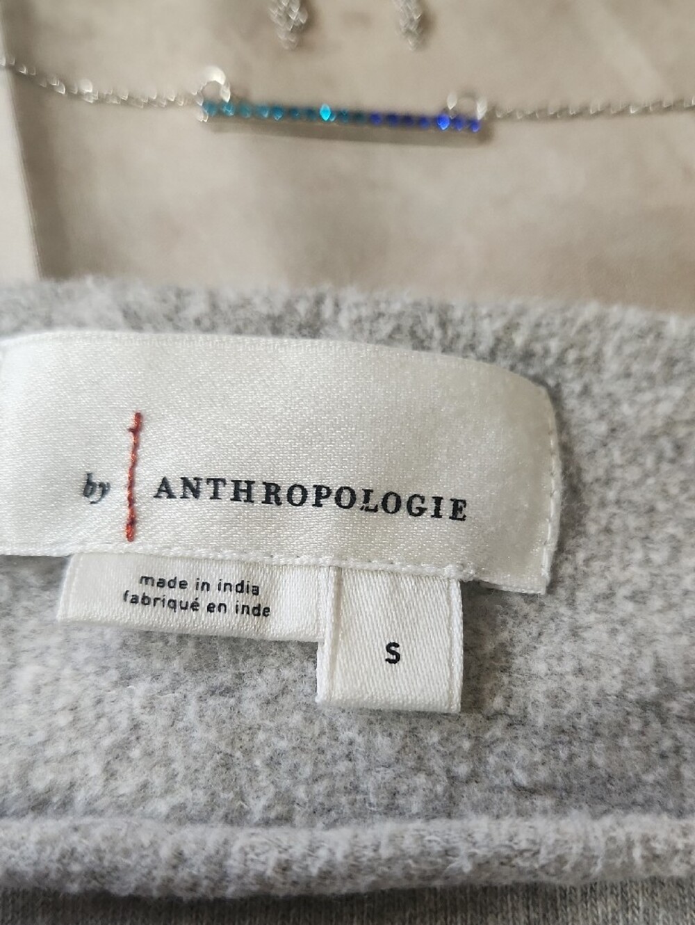Anthropologie Womens Scoop Neck Sweatshirt Mini Dress - Picture 8 of 11